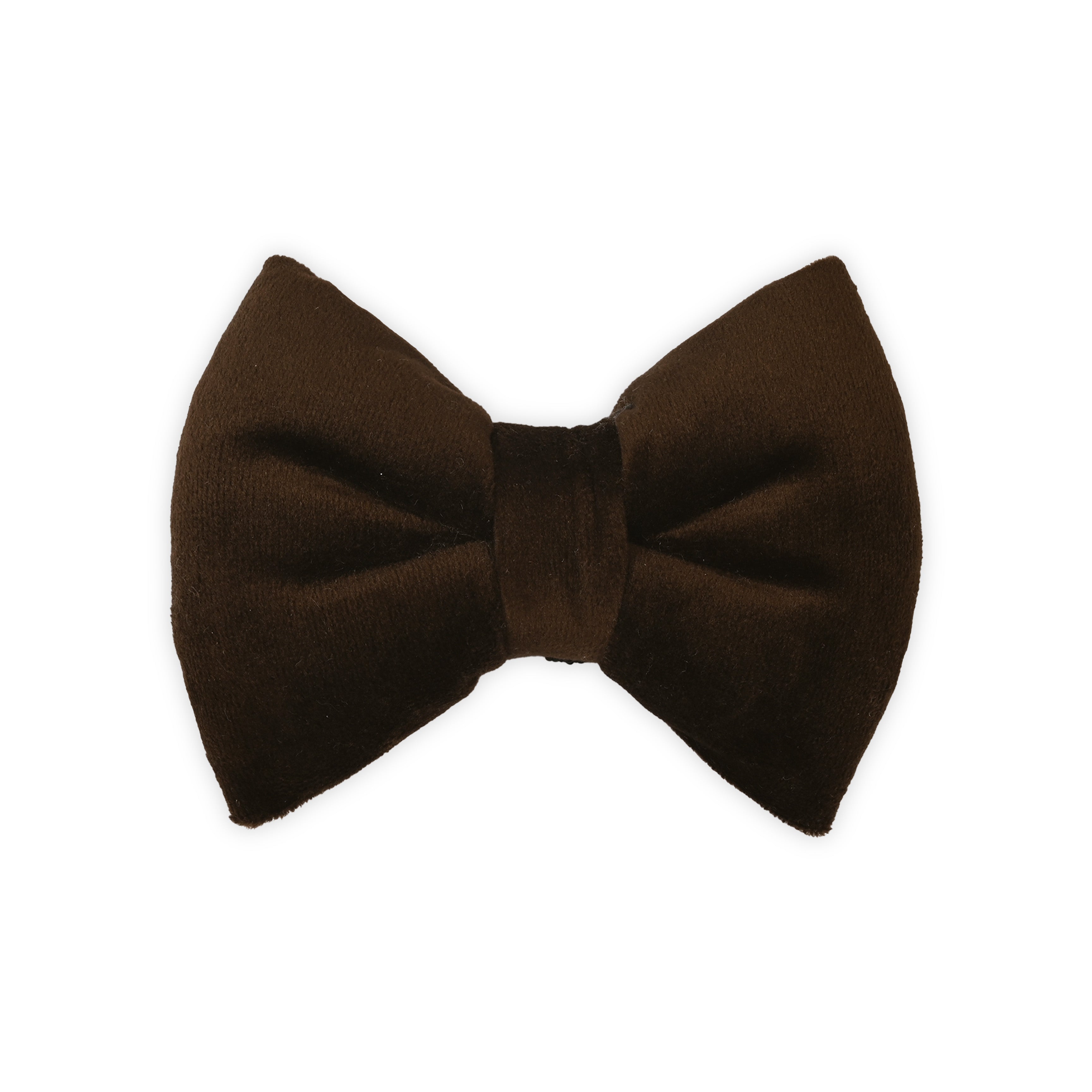 Brown Velvet Chic Bow Tie