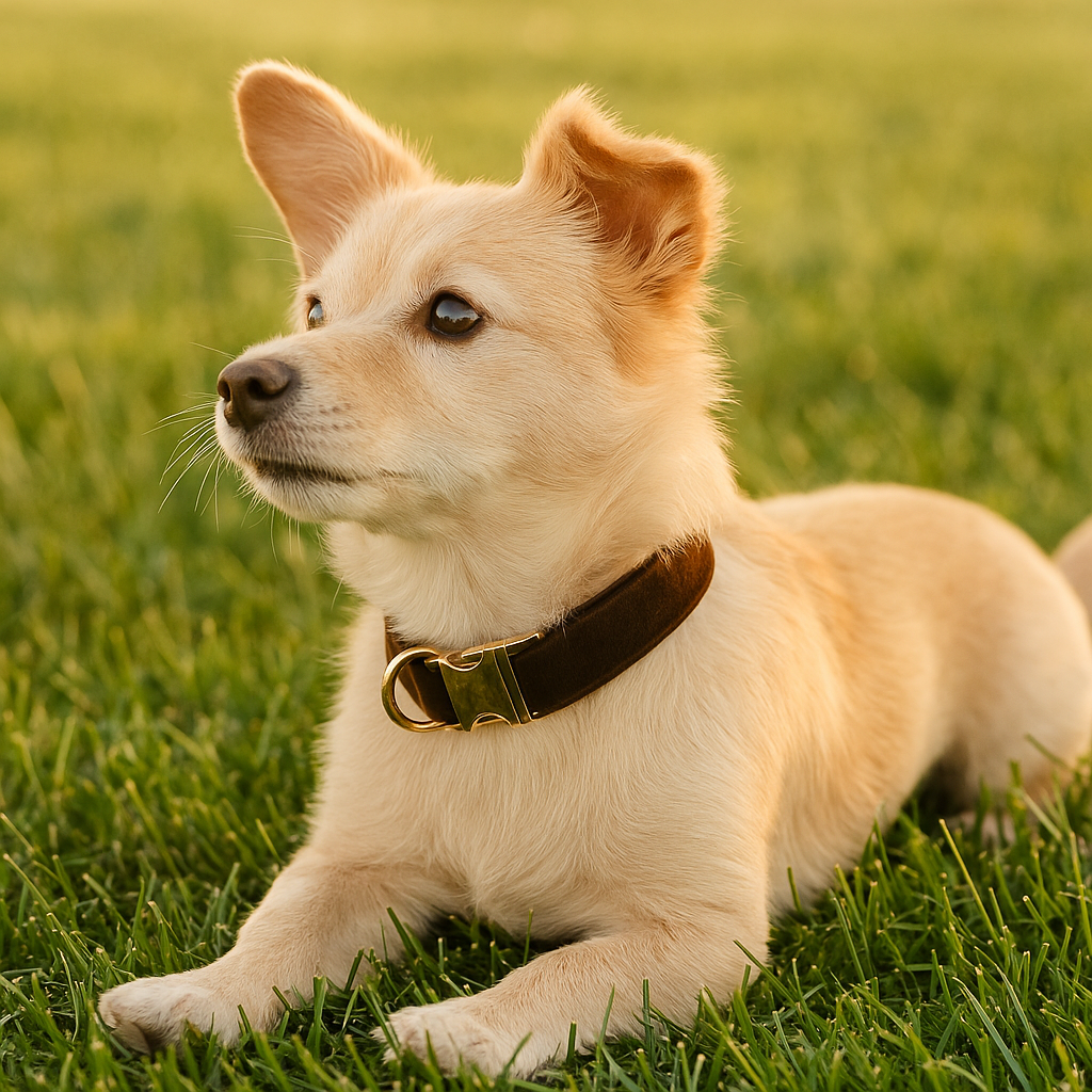 Brown Velvet Luxe Collar
