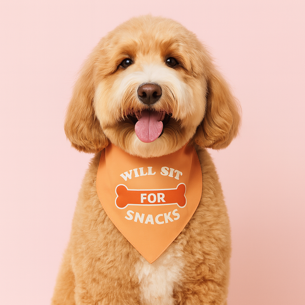 Will Sit for Snacks Bandana