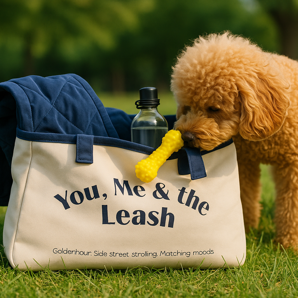 You, Me & the Leash Tote Bag