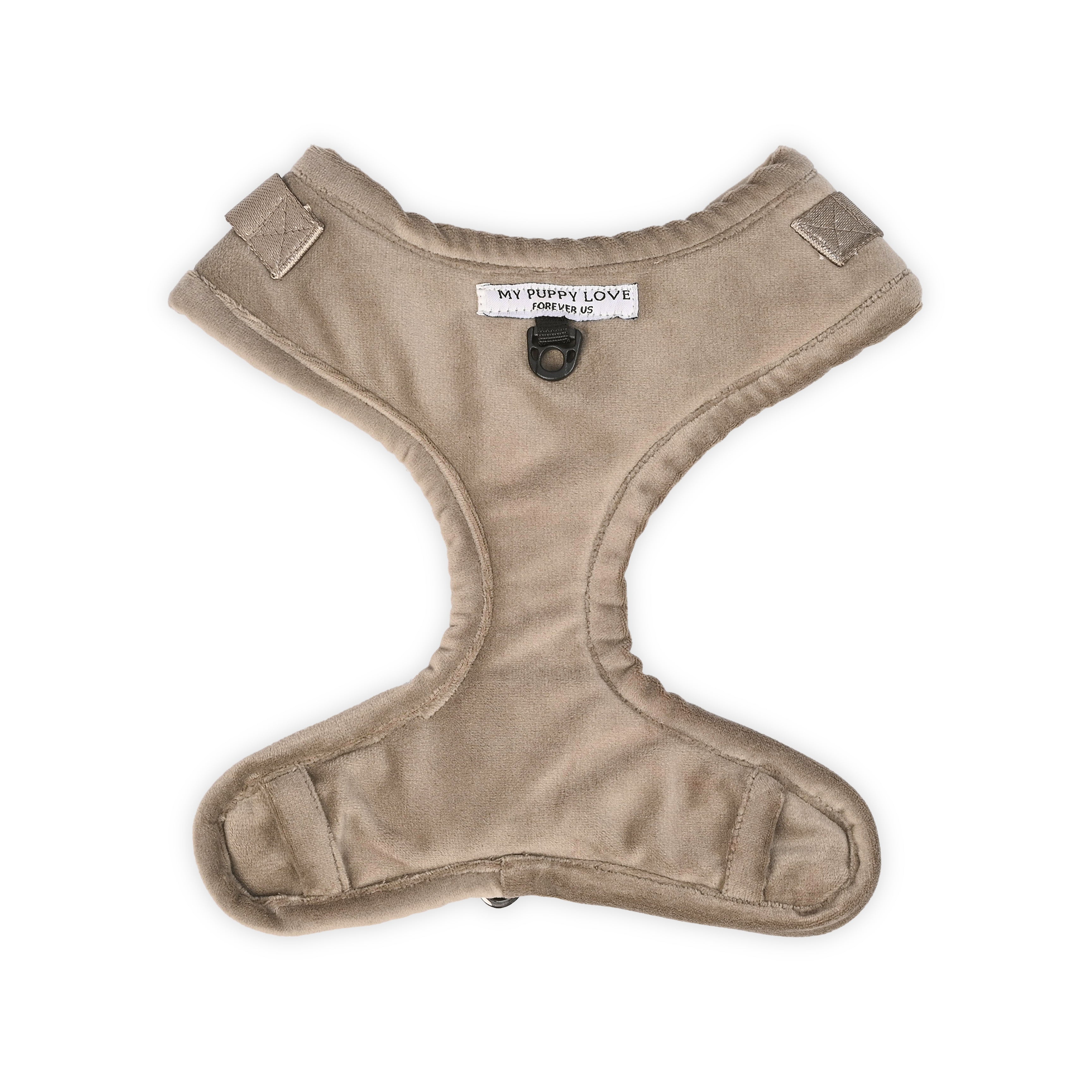 Beige Velvet Luxe Harness