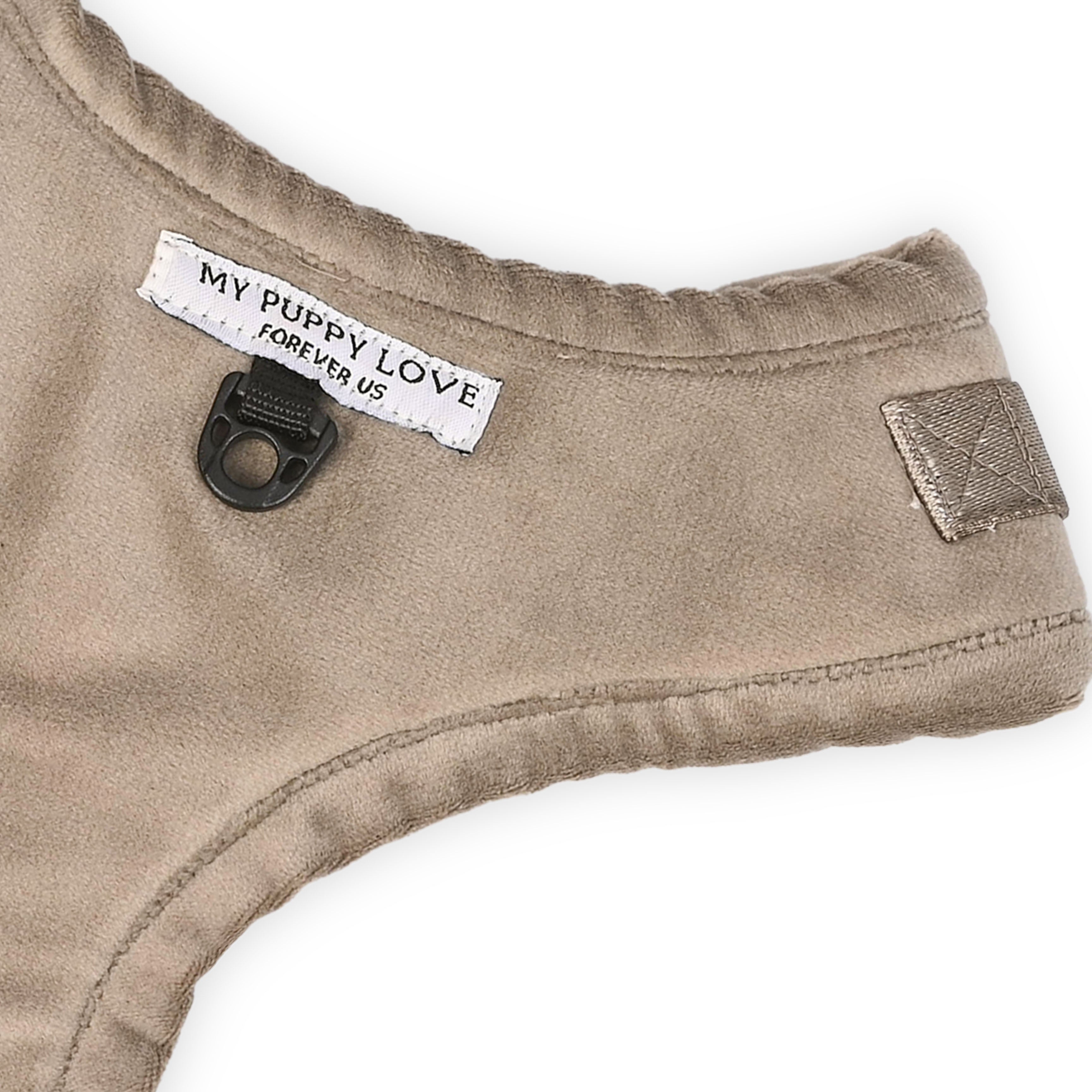 Beige Velvet Luxe Harness