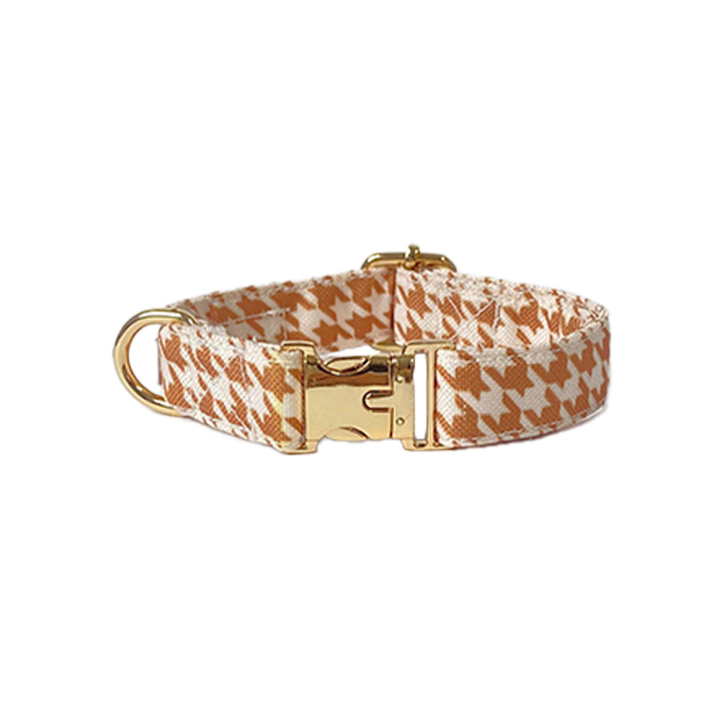 Beige Houndstooth Collar