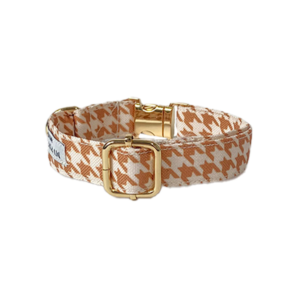 Beige Houndstooth Collar