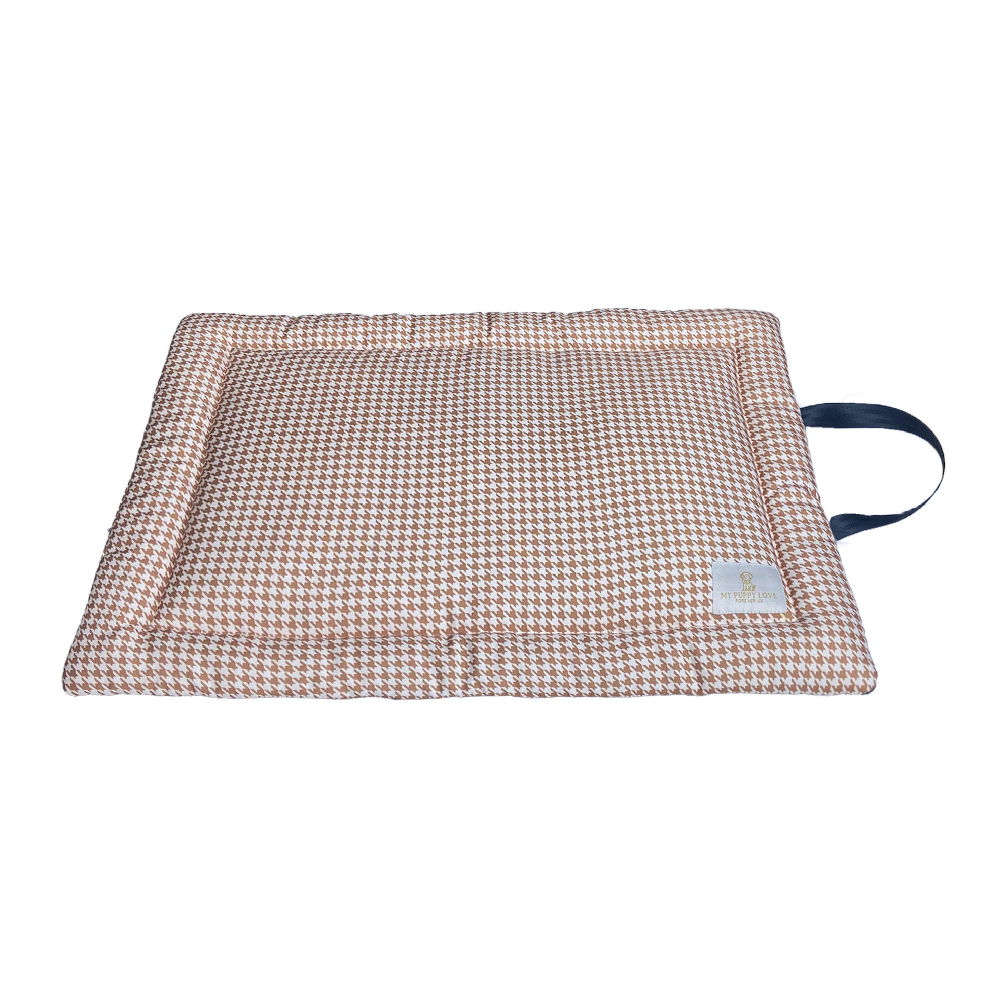 Beige Houndstooth Cozy Mat