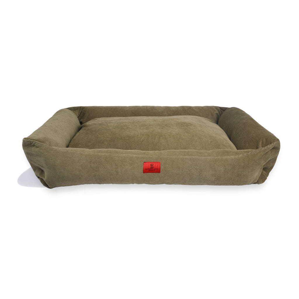 Olive Cozy Corner Lounger Bed